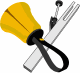 Clipart of a crossed handbell and chime